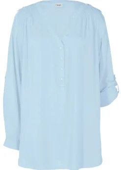 Blusa tipo túnica de viscosa suave