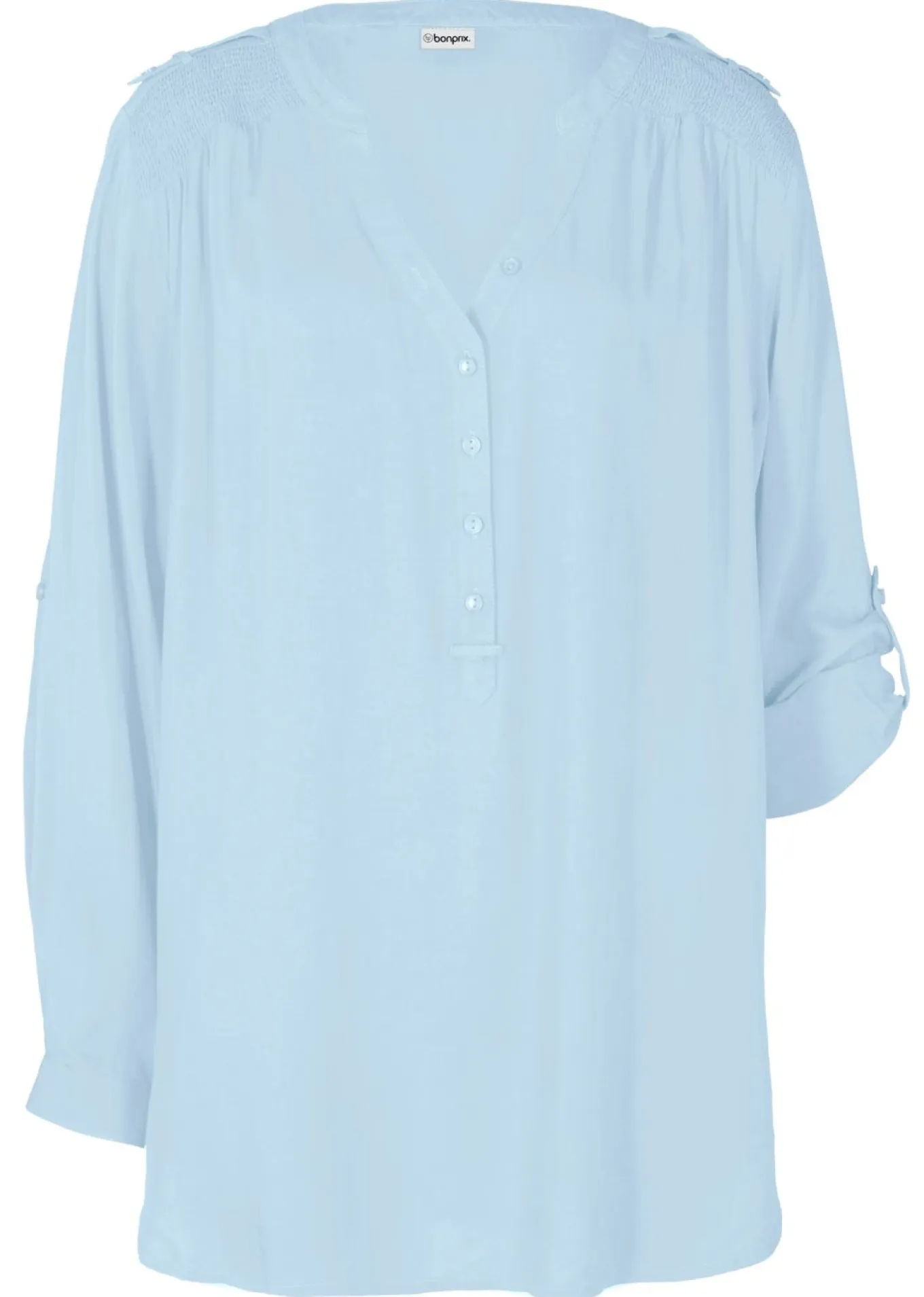 Blusa tipo túnica de viscosa suave