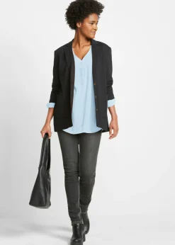 Blusa tipo túnica de viscosa suave