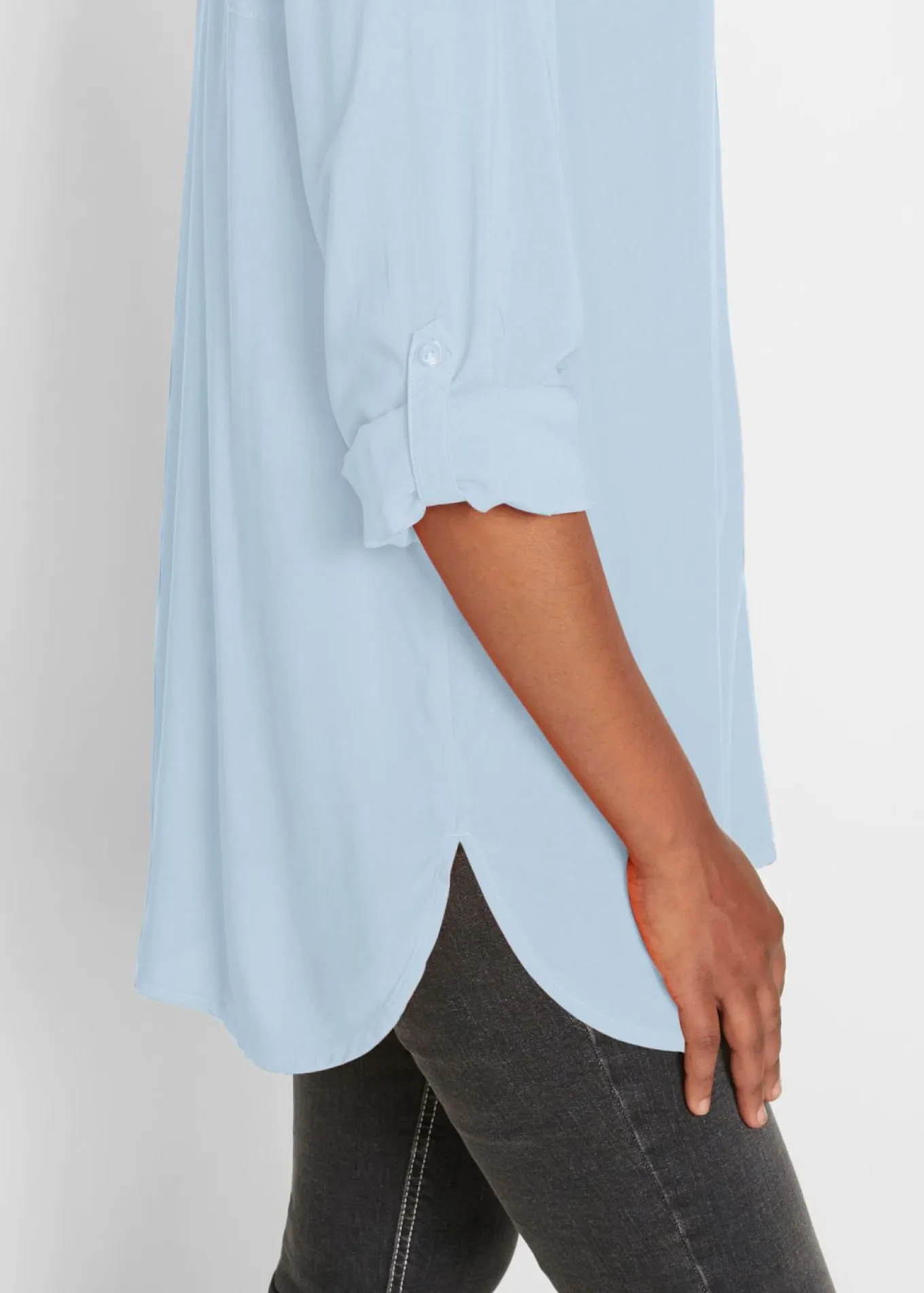Blusa tipo túnica de viscosa suave