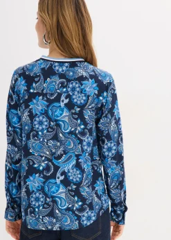 Blusa tipo túnica de viscosa fluida