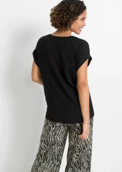 Blusa tipo túnica de viscosa pura