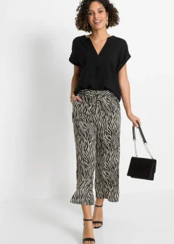 Blusa tipo túnica de viscosa pura