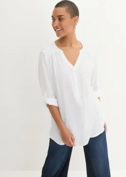 Blusa tipo túnica de viscosa suave