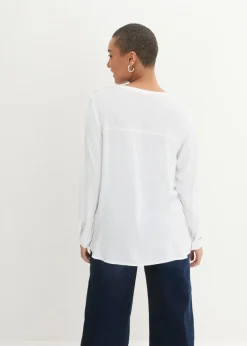 Blusa tipo túnica de viscosa suave