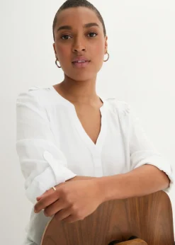 Blusa tipo túnica de viscosa suave