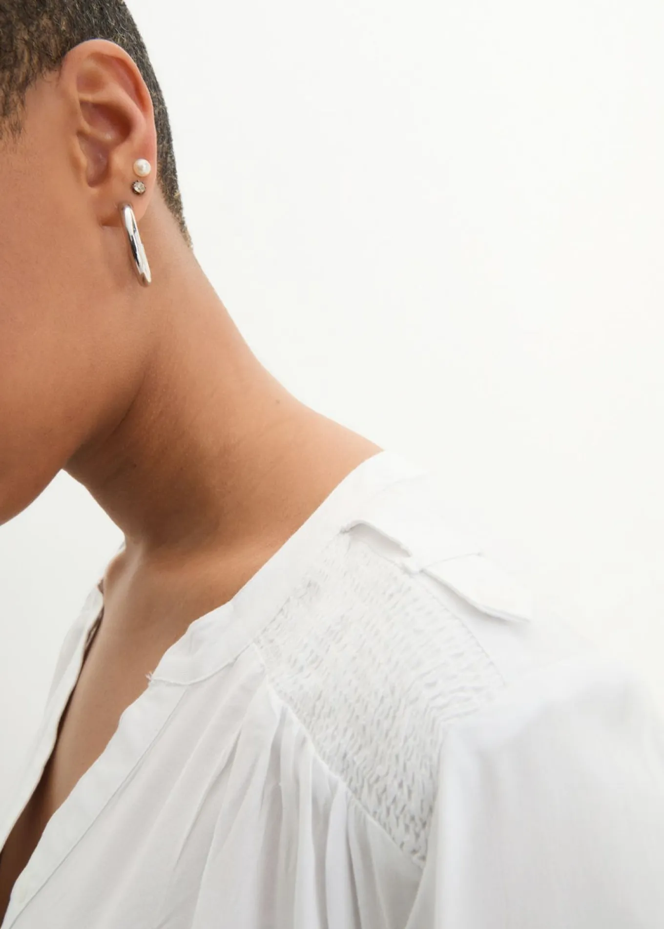Blusa tipo túnica de viscosa suave