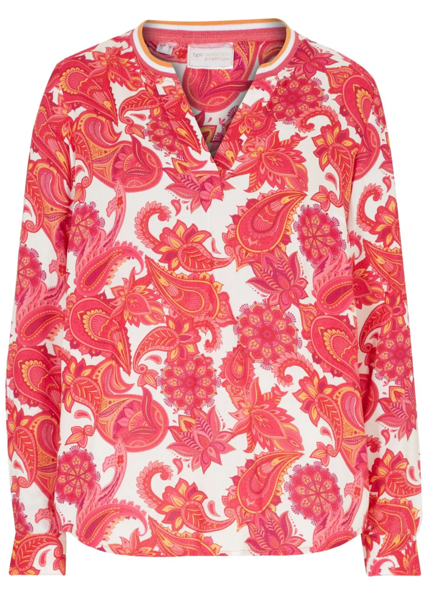 Blusa tipo túnica de viscosa fluida