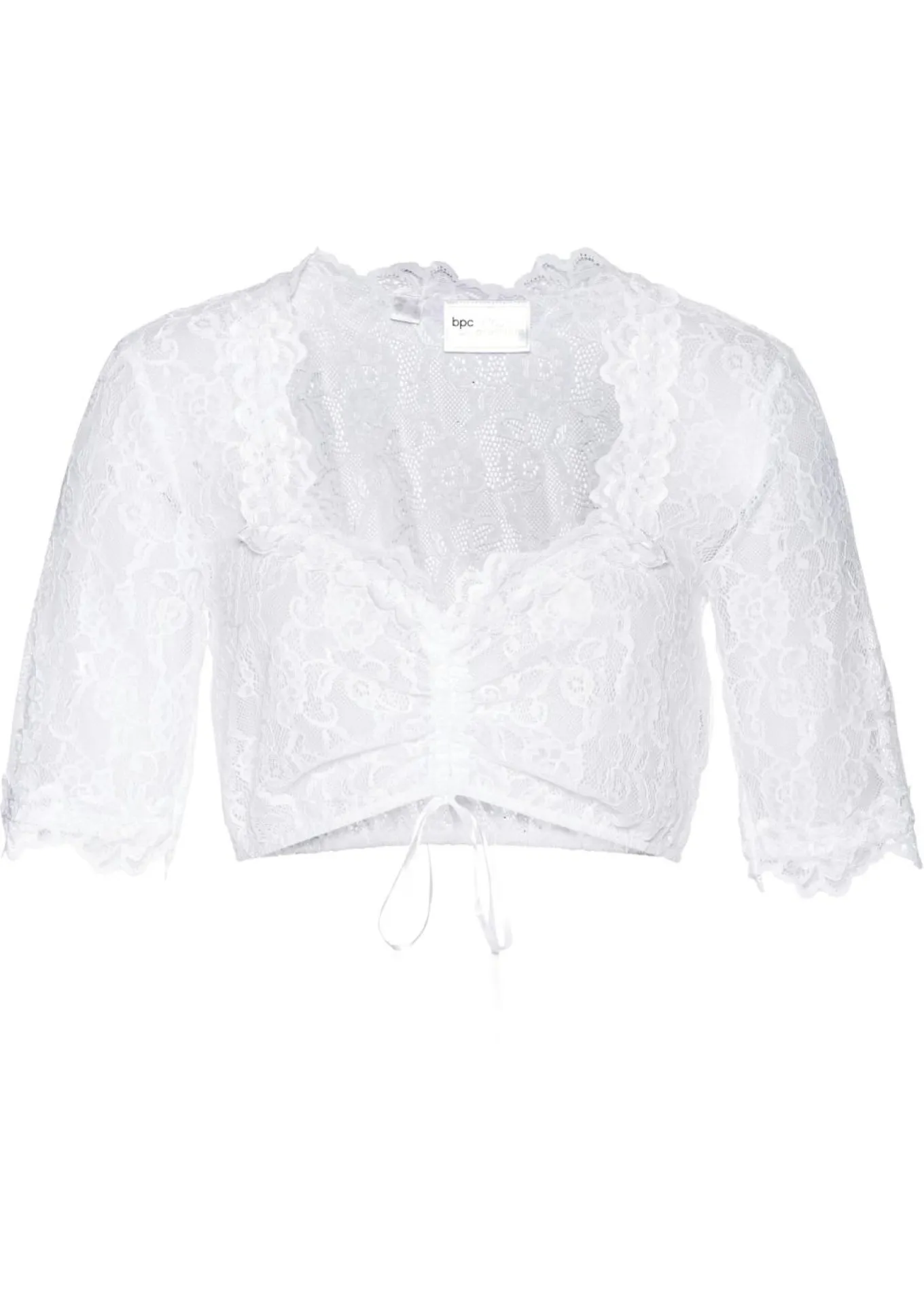 Blusa tirolesa de encaje