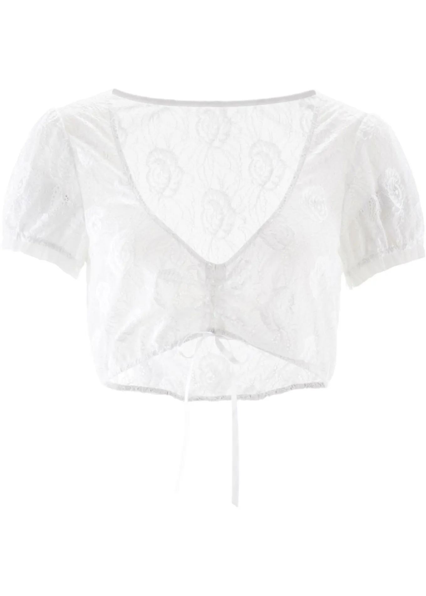 Blusa tirolesa de encaje