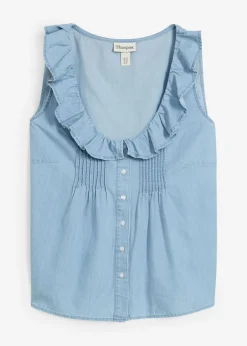 Blusa vaquera de algodón orgánico