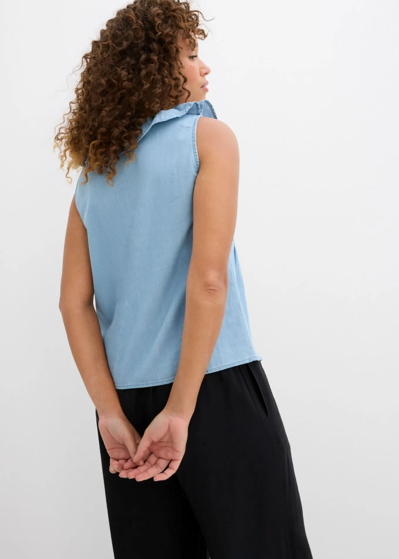 Blusa vaquera de algodón orgánico
