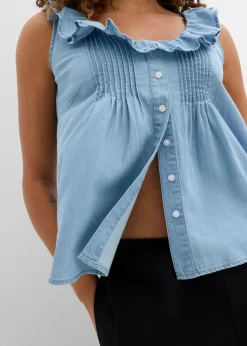 Blusa vaquera de algodón orgánico