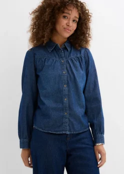 Blusa vaquera de algodón puro