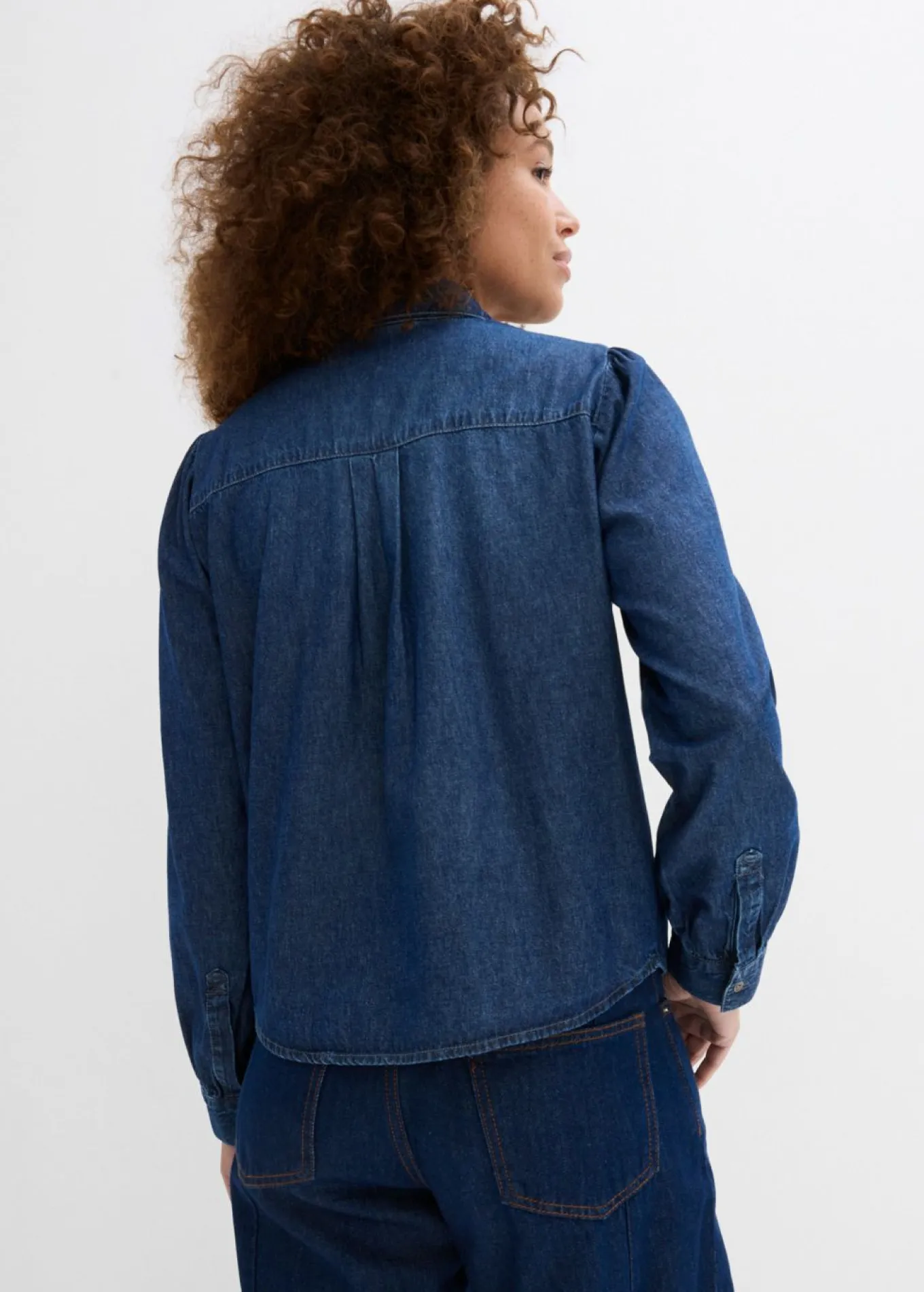 Blusa vaquera de algodón puro