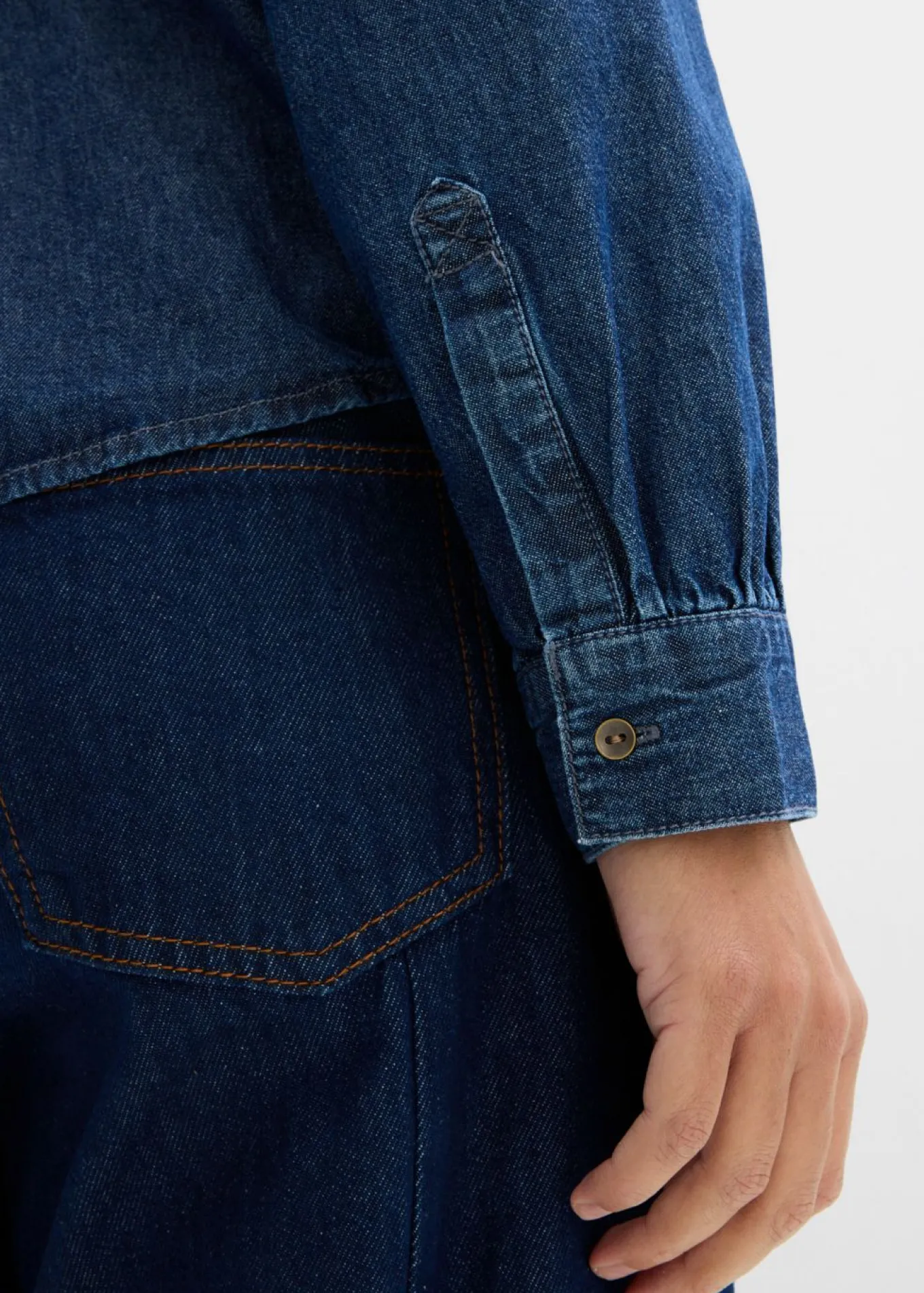 Blusa vaquera de algodón puro