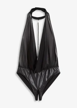 Body con abertura y efecto mojado