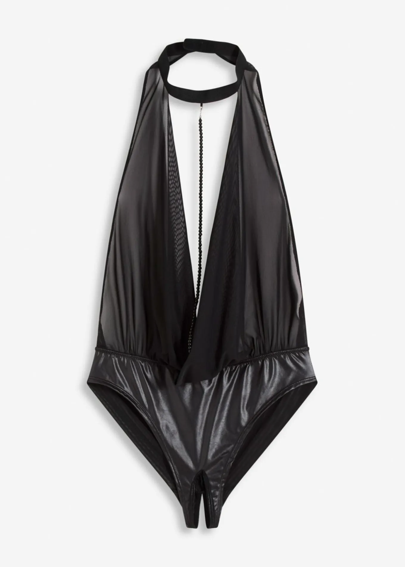 Body con abertura y efecto mojado