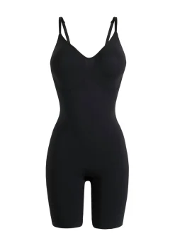 Body con efecto moldeador medio sin costuras