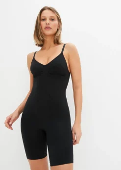 Body con efecto moldeador medio sin costuras