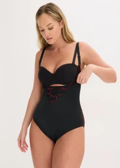 Body con ligero efecto moldeador y encaje