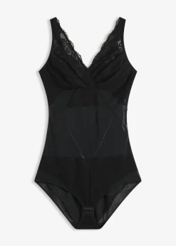 Body con ligero efecto moldeador y encaje