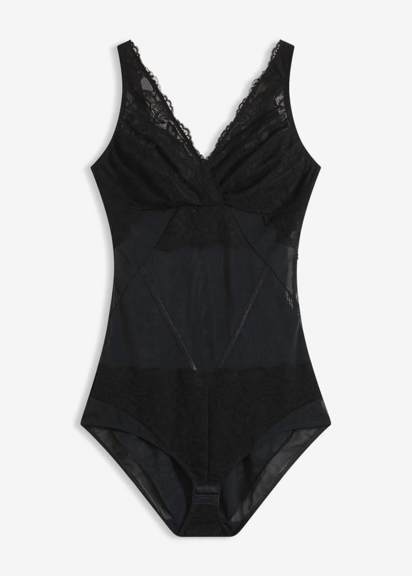 Body con ligero efecto moldeador y encaje
