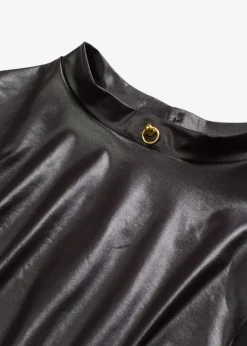 Body con tanga con abertura y efecto mojado