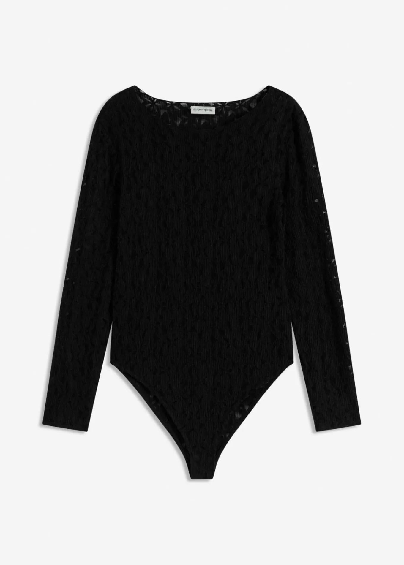 Body de encaje con superficie mullida