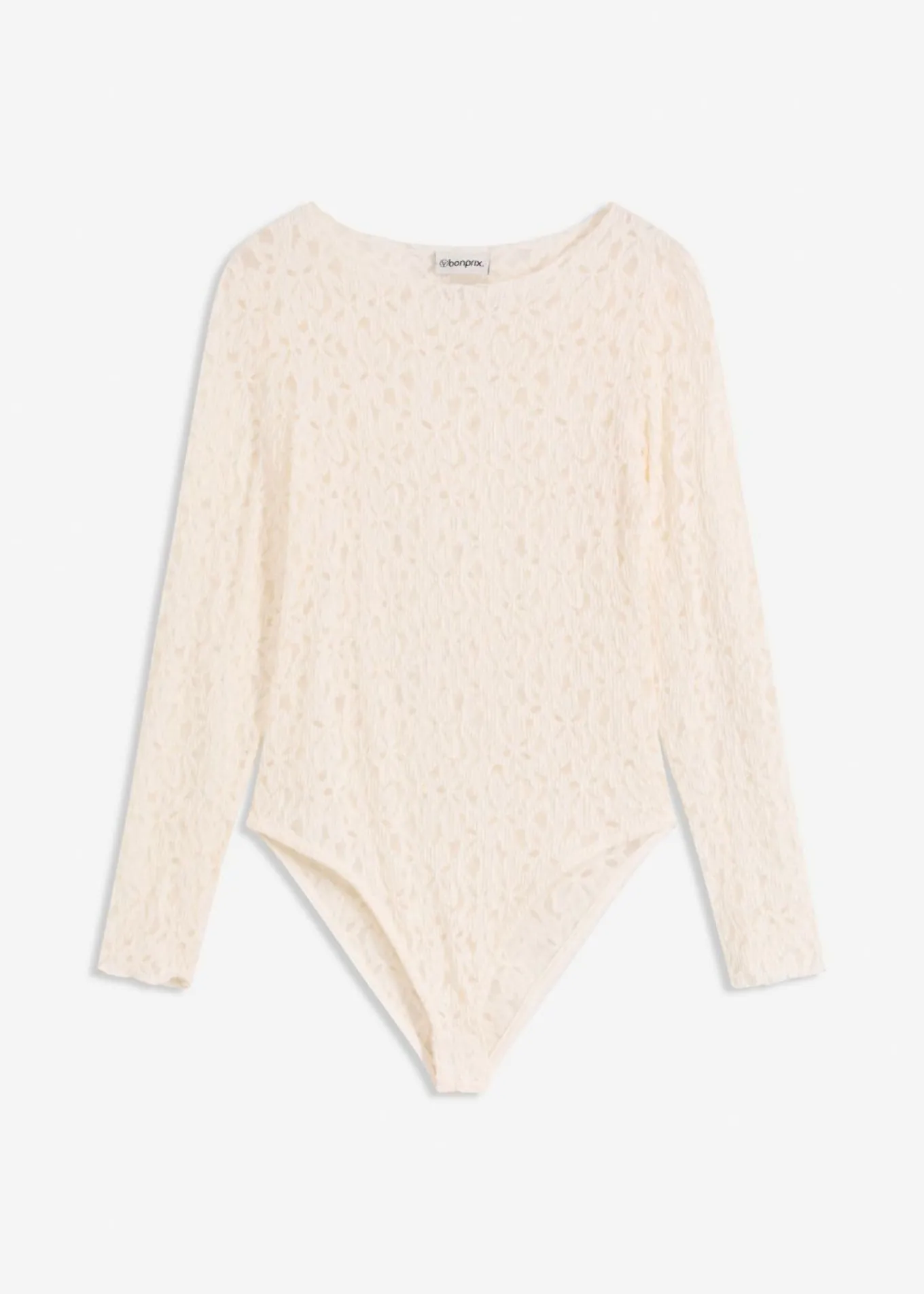 Body de encaje con superficie mullida