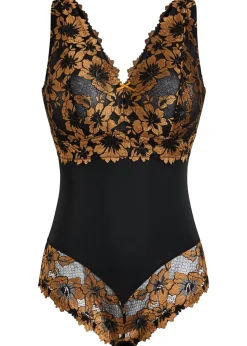 Body sin aros con encaje de flores