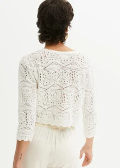 Bolero de punto ajour