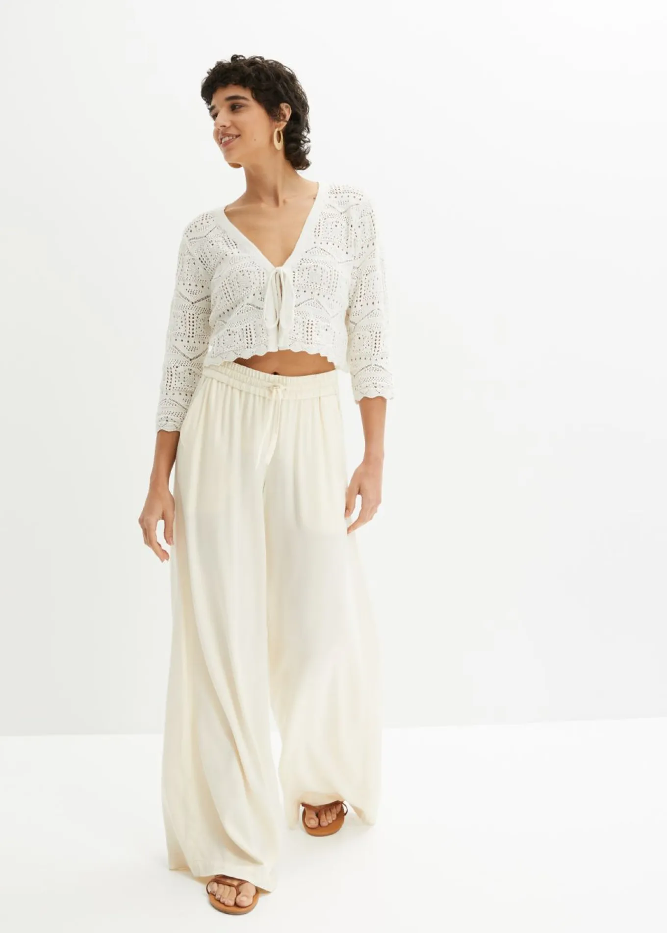 Bolero de punto ajour