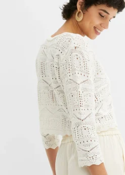 Bolero de punto ajour