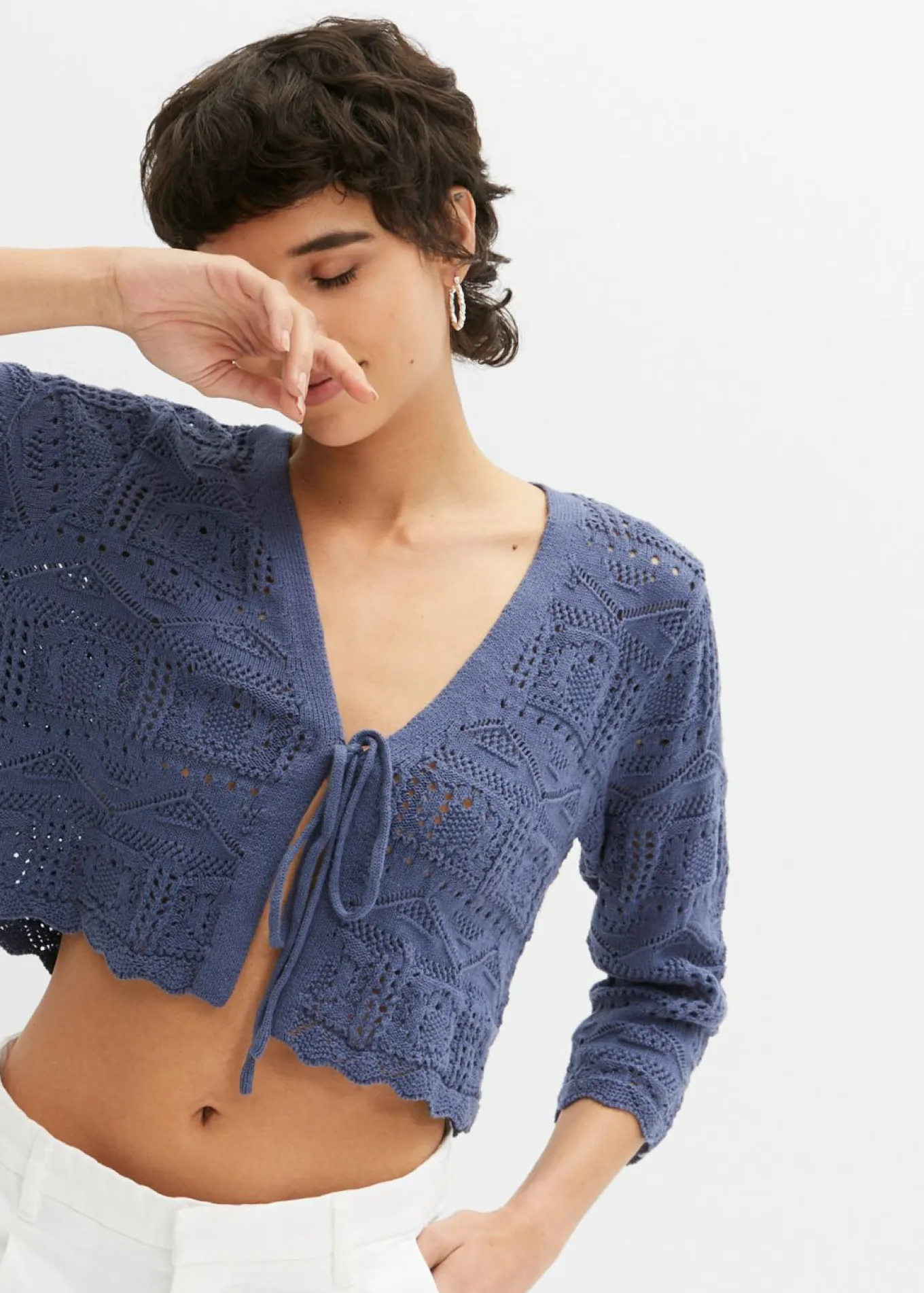 Bolero de punto ajour