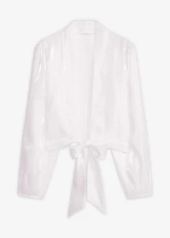 Bolero de tul fino con detalle de lazo