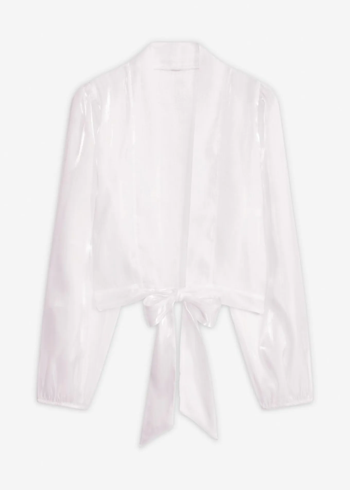 Bolero de tul fino con detalle de lazo
