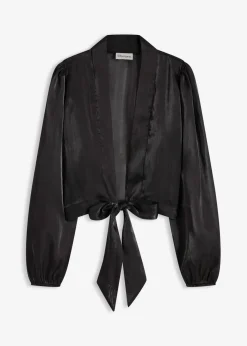 Bolero de tul fino con detalle de lazo