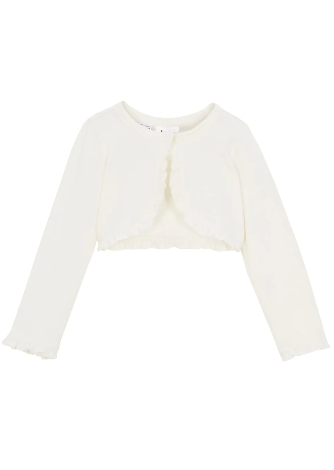 Bolero tipo camiseta para niñas