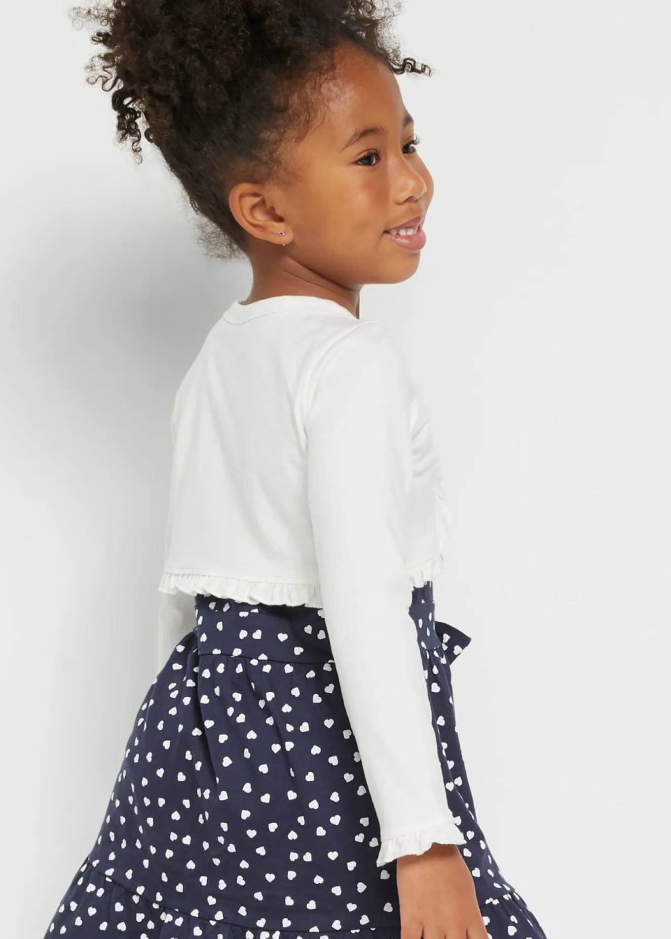 Bolero tipo camiseta para niñas