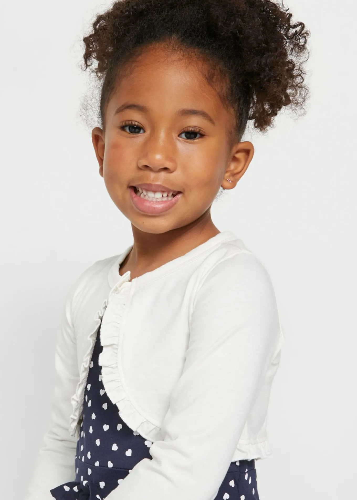 Bolero tipo camiseta para niñas