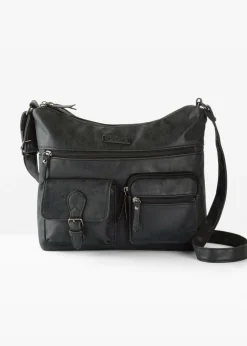 Bolso bandolera con bolsillos exteriores