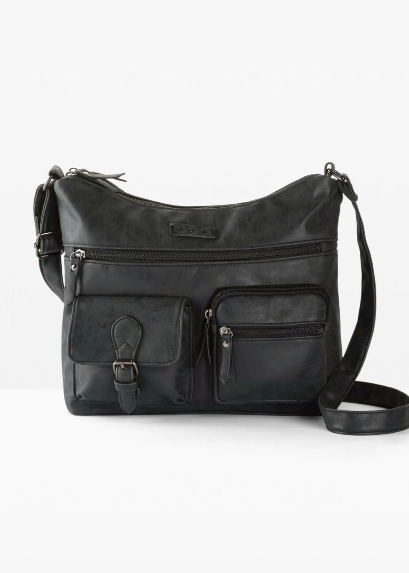Bolso bandolera con bolsillos exteriores