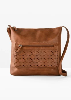 Bolso bandolera con bolsillos exteriores decorativos