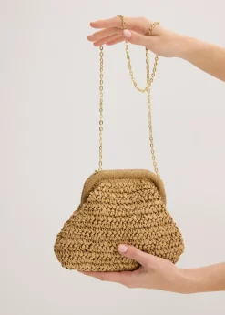 Bolso bandolera de paja
