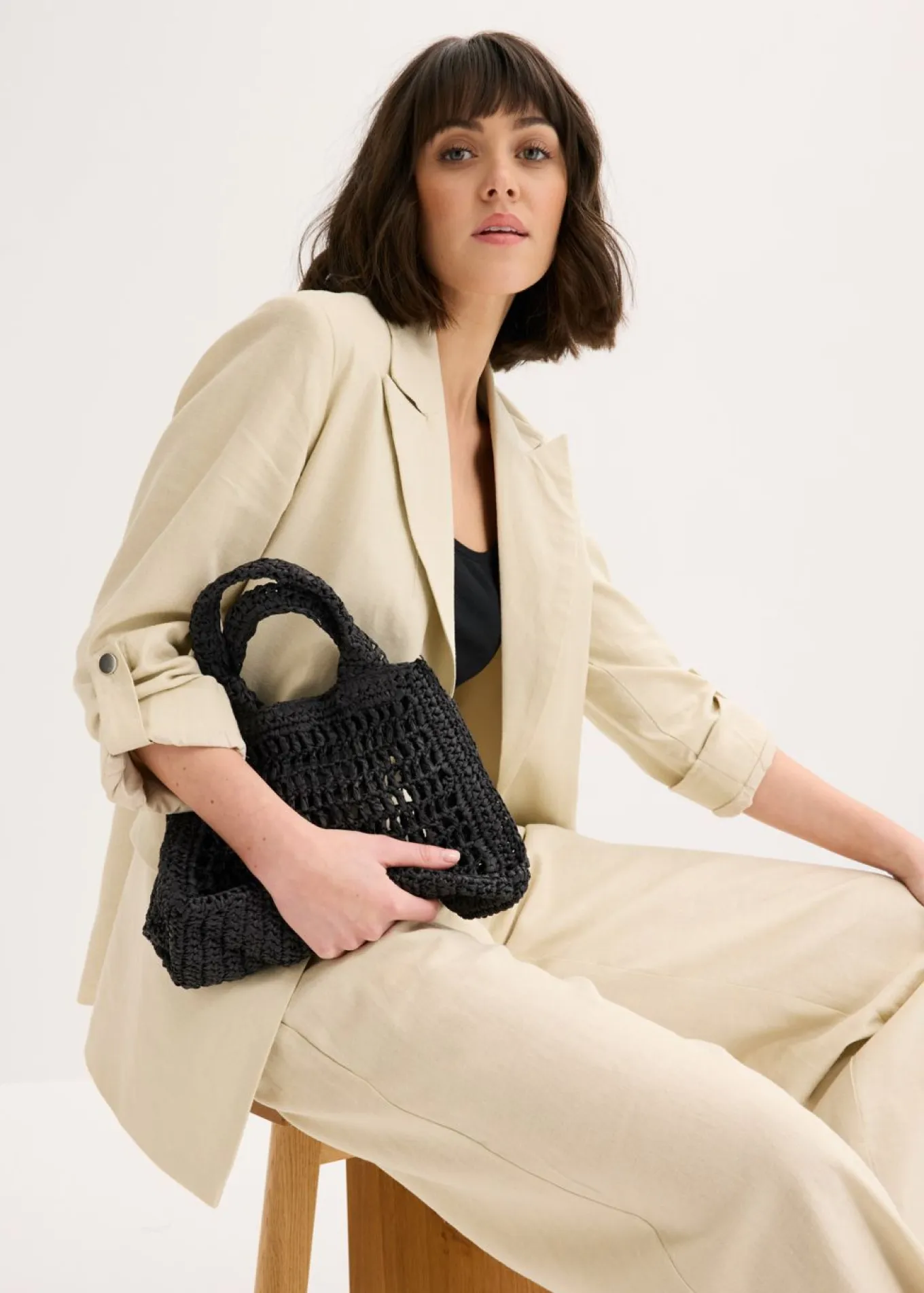 Bolso bandolera de paja