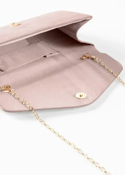 Bolso clutch con detalles de solapa