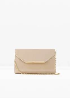 Bolso clutch con look lacado