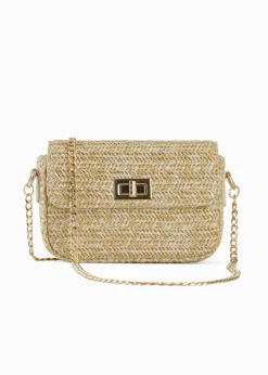 Bolso de estilo bandolera de paja
