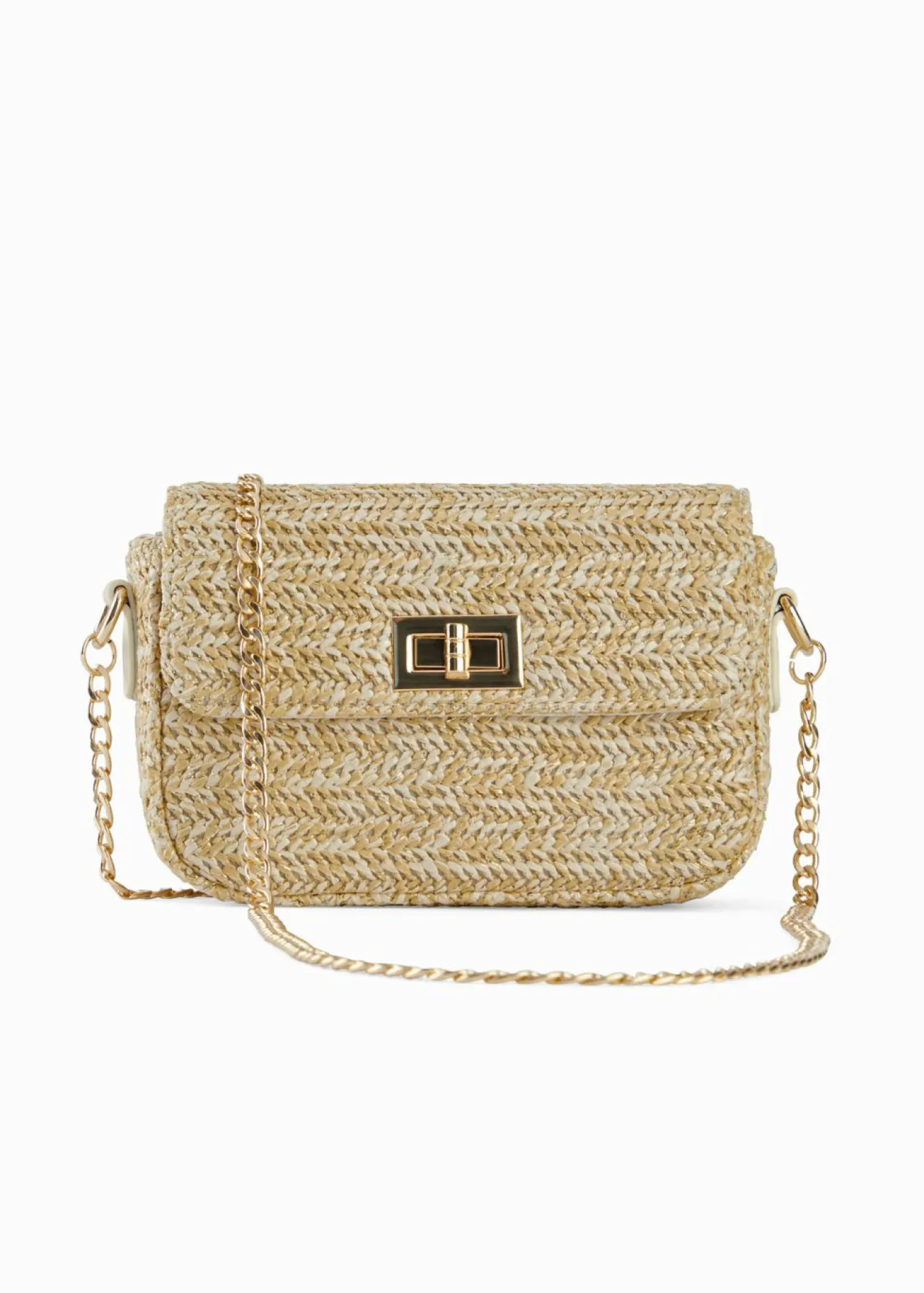 Bolso de estilo bandolera de paja